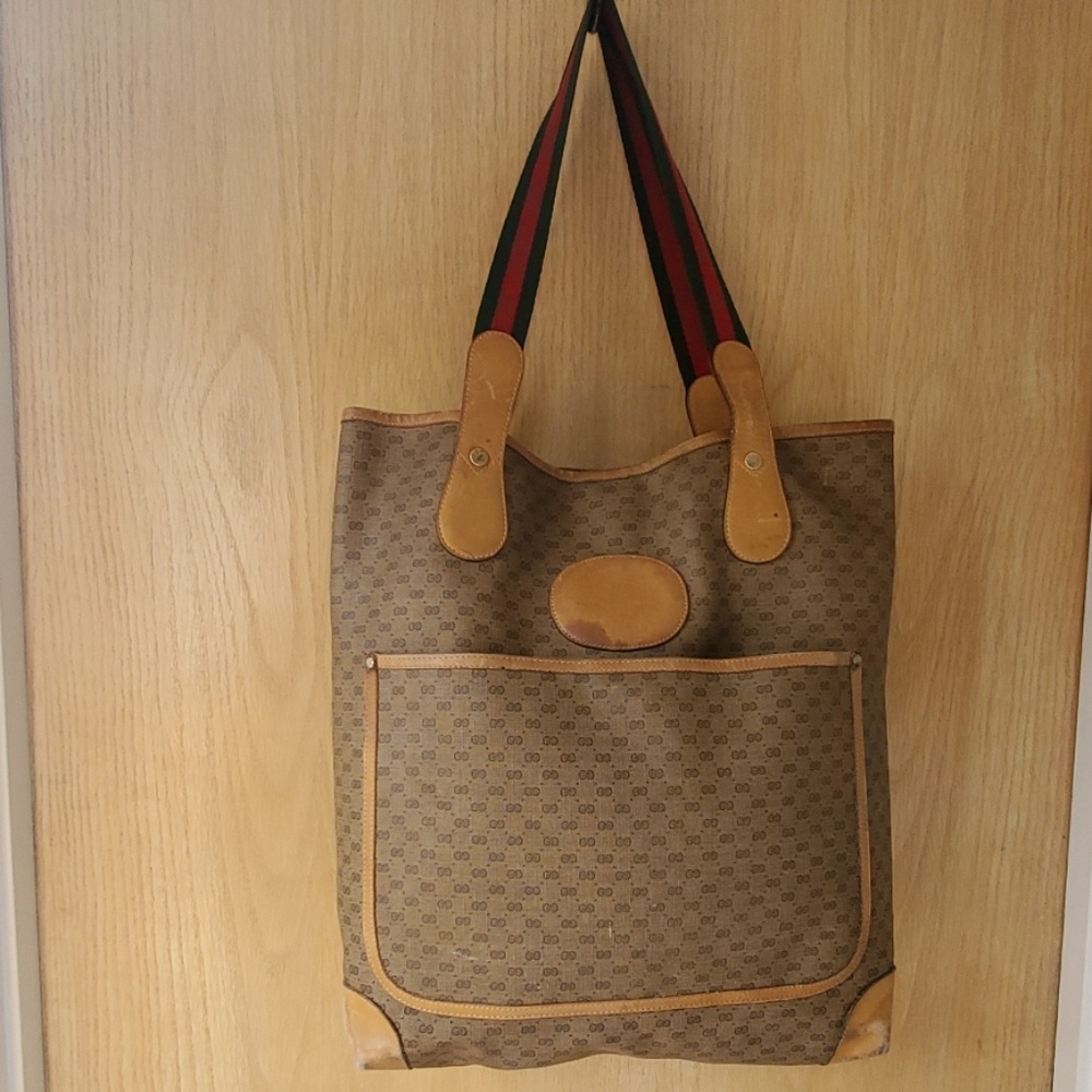 Authentic Vintage GUCCI Tote/Shoulder Bag.